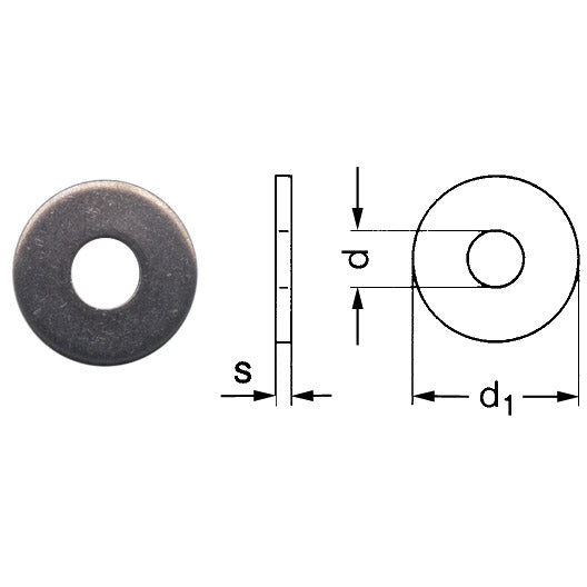 DIN 9021 A / ISO 7093 Scheibe Niro A2