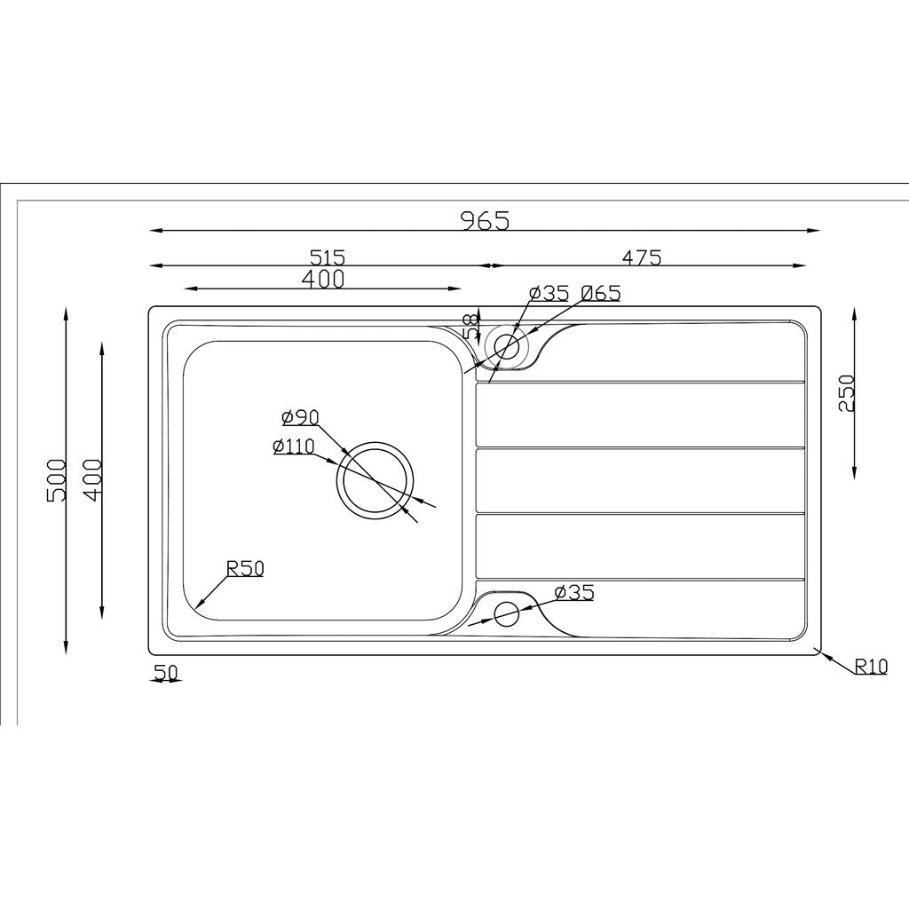Einbauspüle Line 45-1