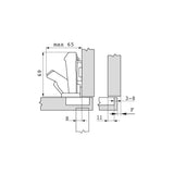 CLIP top Scharnier 170°