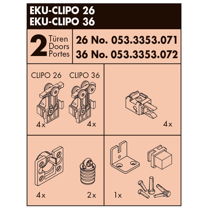 EKU Clipo 26/36 H Inslide (IS) Garnitur