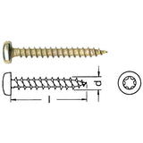 Spanplattenschraube Pan Head mit Torx verzinkt