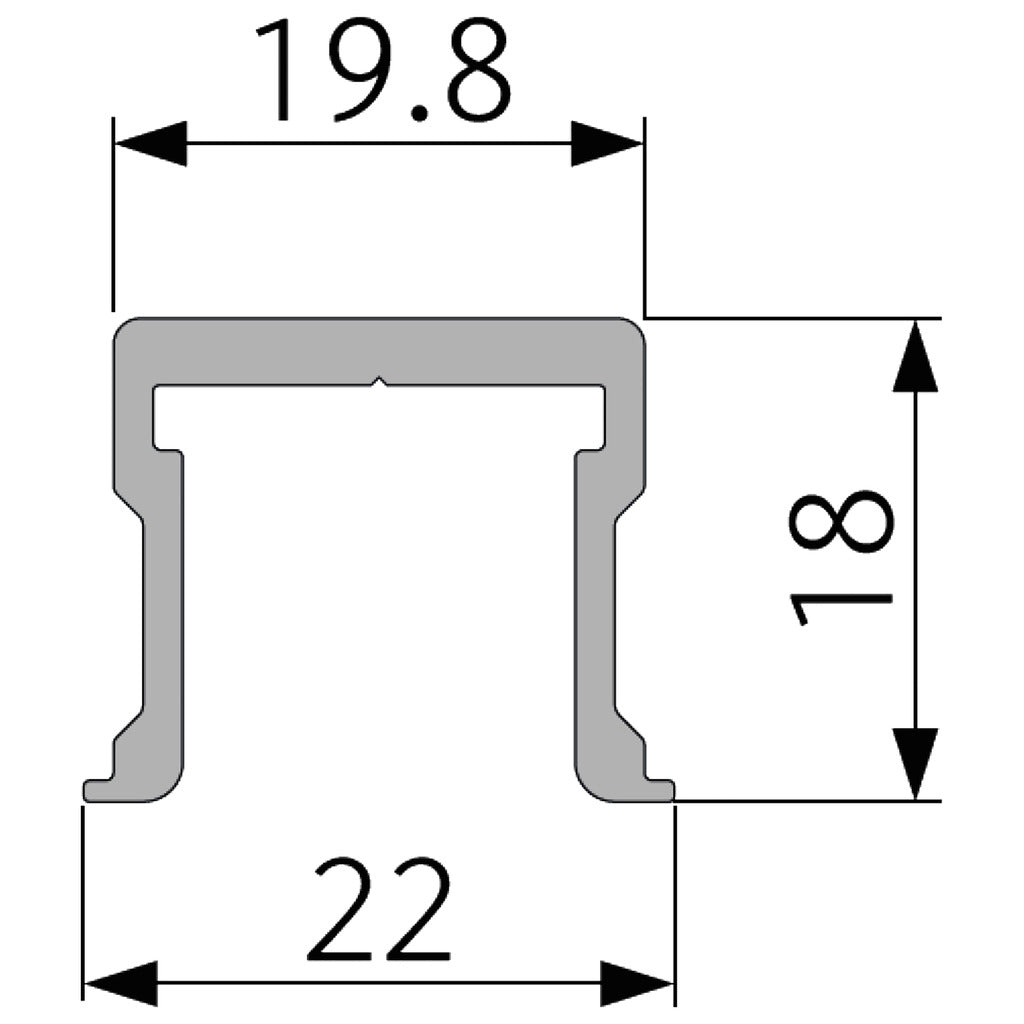 Führungsschiene Spaceship 80 W