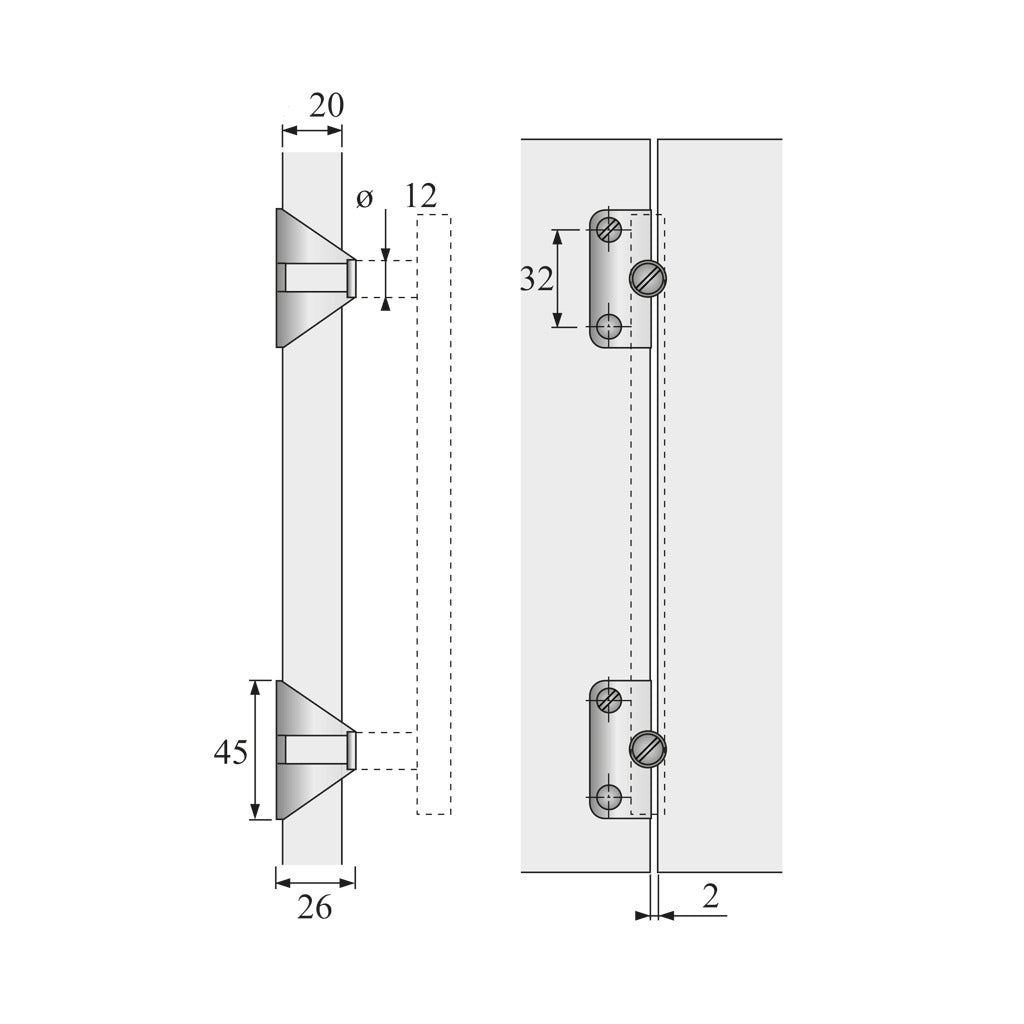 Adapter für Faltschiebetüren