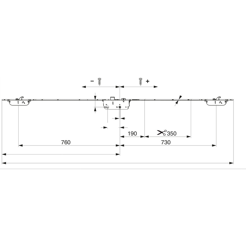 Türschloss A-TS Automatic PT-M modular