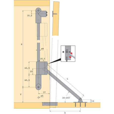 Bremsklappenhalter Klassik D