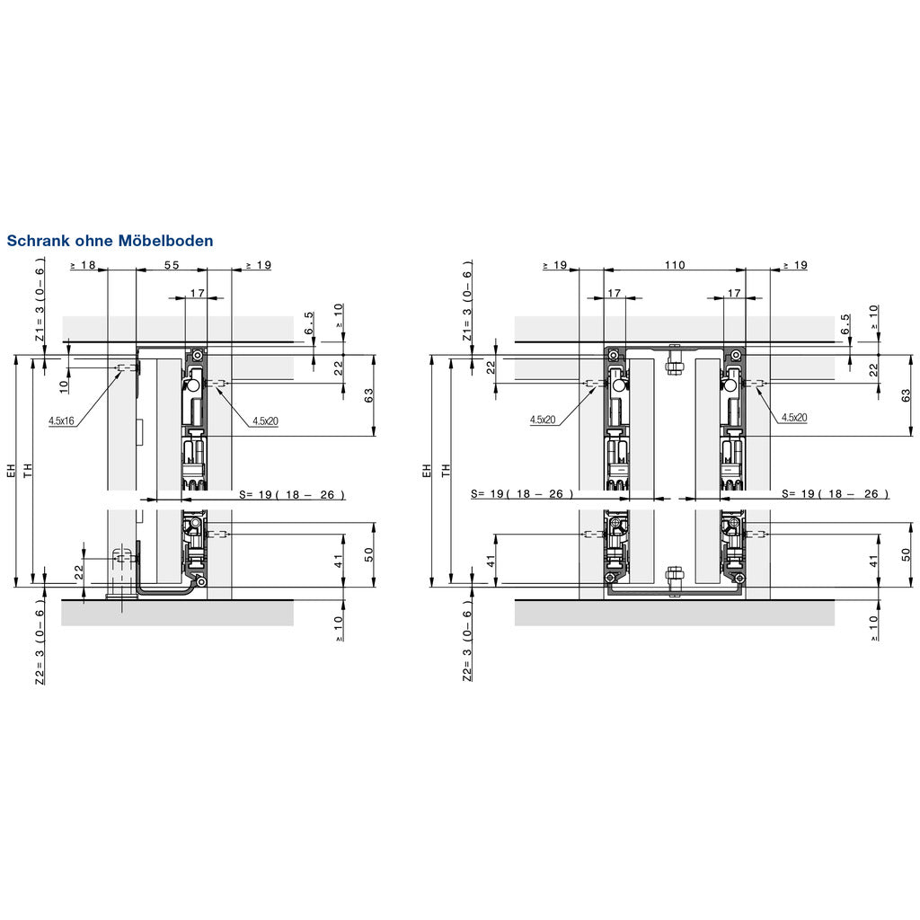 Grundgarnitur Concepta III 25 Pull links