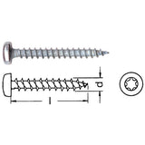 Spanplattenschraube Pan Head mit Torx verzinkt