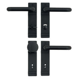 Kurzschildgarnitur Kunststoff schwarz PZ U-Form