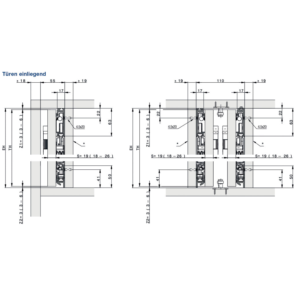 Grundgarnitur Concepta III 35 Push links