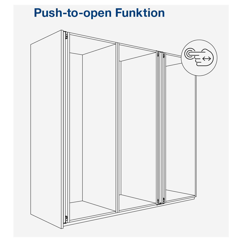 Einschiebegarnitur Concepta III 25/35 Push links