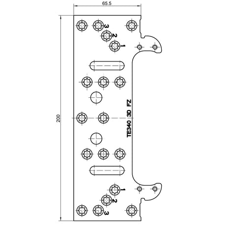 Befestigungsplatte TECTUS TE 340 3D FZ