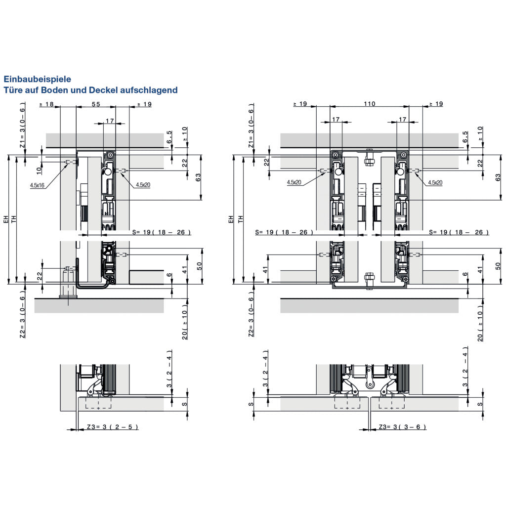 Grundgarnitur Concepta III 35 Push rechts