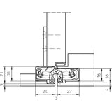 Befestigungsplatte TECTUS TE 240 3D FZ