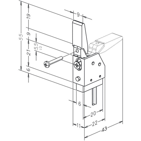 Riegelschaltkontakt 878