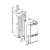 Integrierbarer Kühlschrank mit Gefrierfach IRCBf 5121