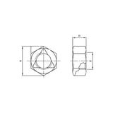 DIN980 Sicherungsmuttern Form V 10 verzinkt