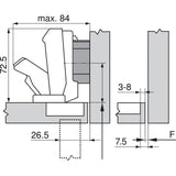 CLIP top Scharnier 170°