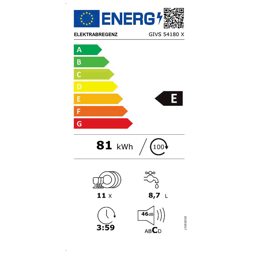 Einbaugeschirrspüler GIVS 54180 X