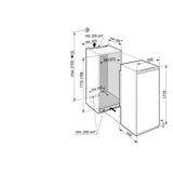 Integrierbarer Kühlschrank mit Gefrierfach IRBdi 5151.