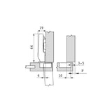 CLIP top Scharnier 94°, Minischarnier