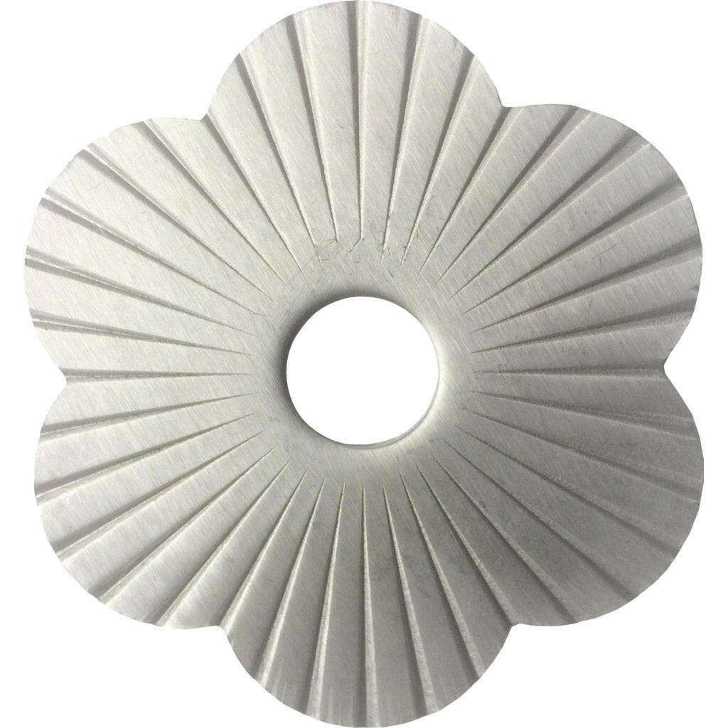 Zierscheibe Form B – rund – Stahl, silber verzinkt