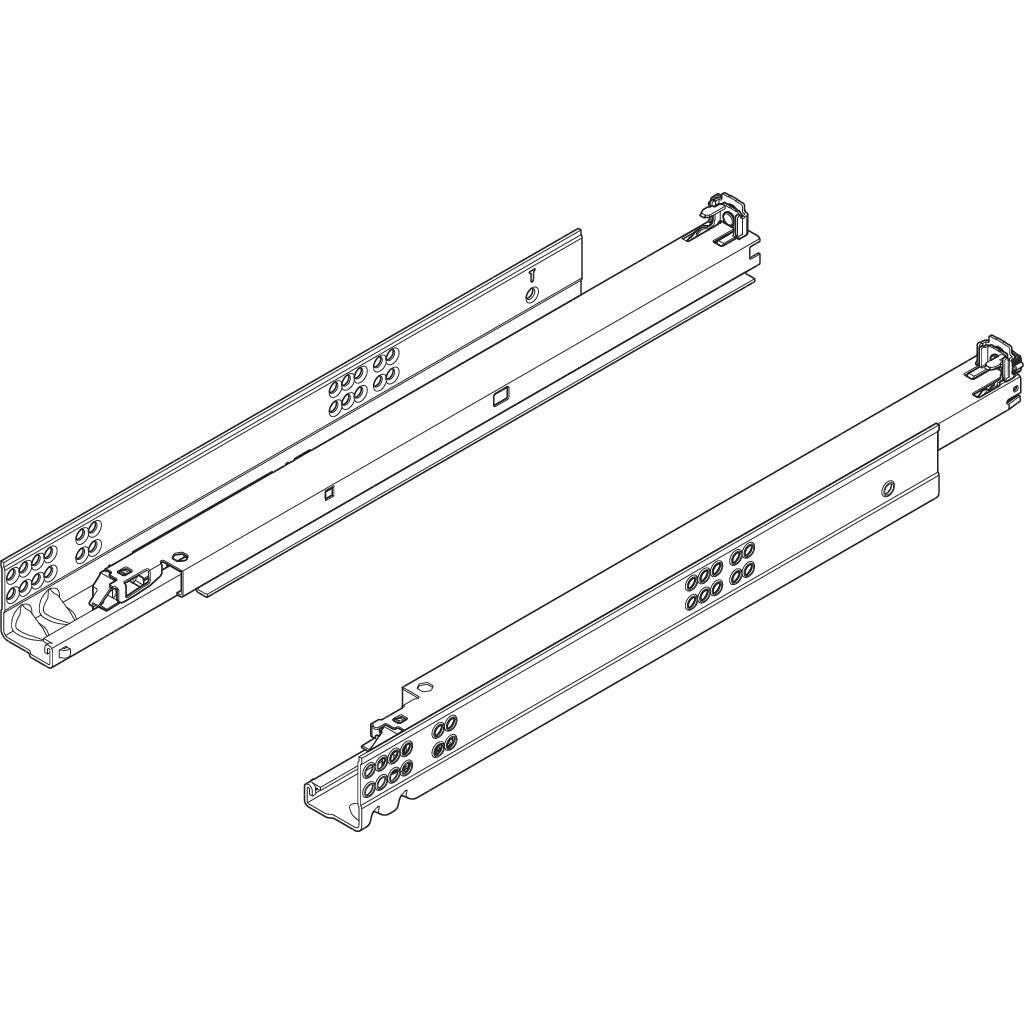 Tandem-Führung 566H Vollauszug mit Blumotion.