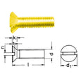 Senkschrauben Messing / DIN 963.