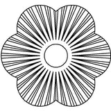 Zierscheibe Form B – rund – Stahl, schwarz beschichtet