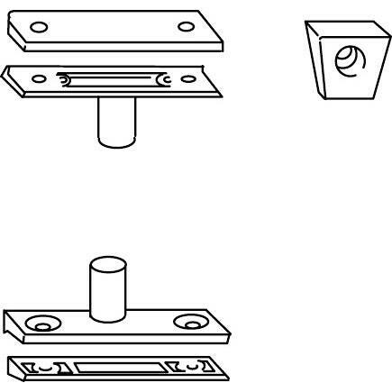 Schließzapfenplatten.