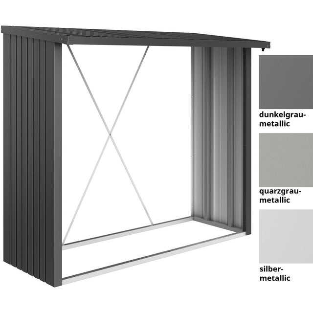 biohort WoodStock® 230 / Kaminholzregal und Geräteschrank.