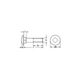 DIN603 Flachrundschrauben ohne Muttern NIRO-A2 70.