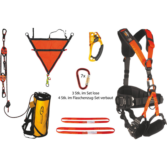 Gerätesatz Auf- und Abseil-Set.