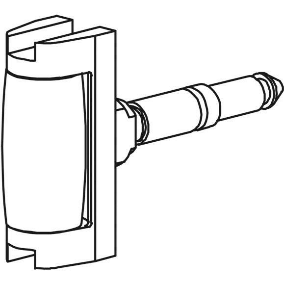 Rollenfalle für GU-SECURY Türverschlüsse / Dornmaß 65 mm