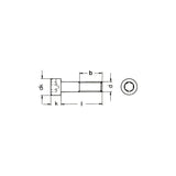 ISO4762/DIN912 Zylinderschrauben mit Innensechskant 10.9 verzinkt.