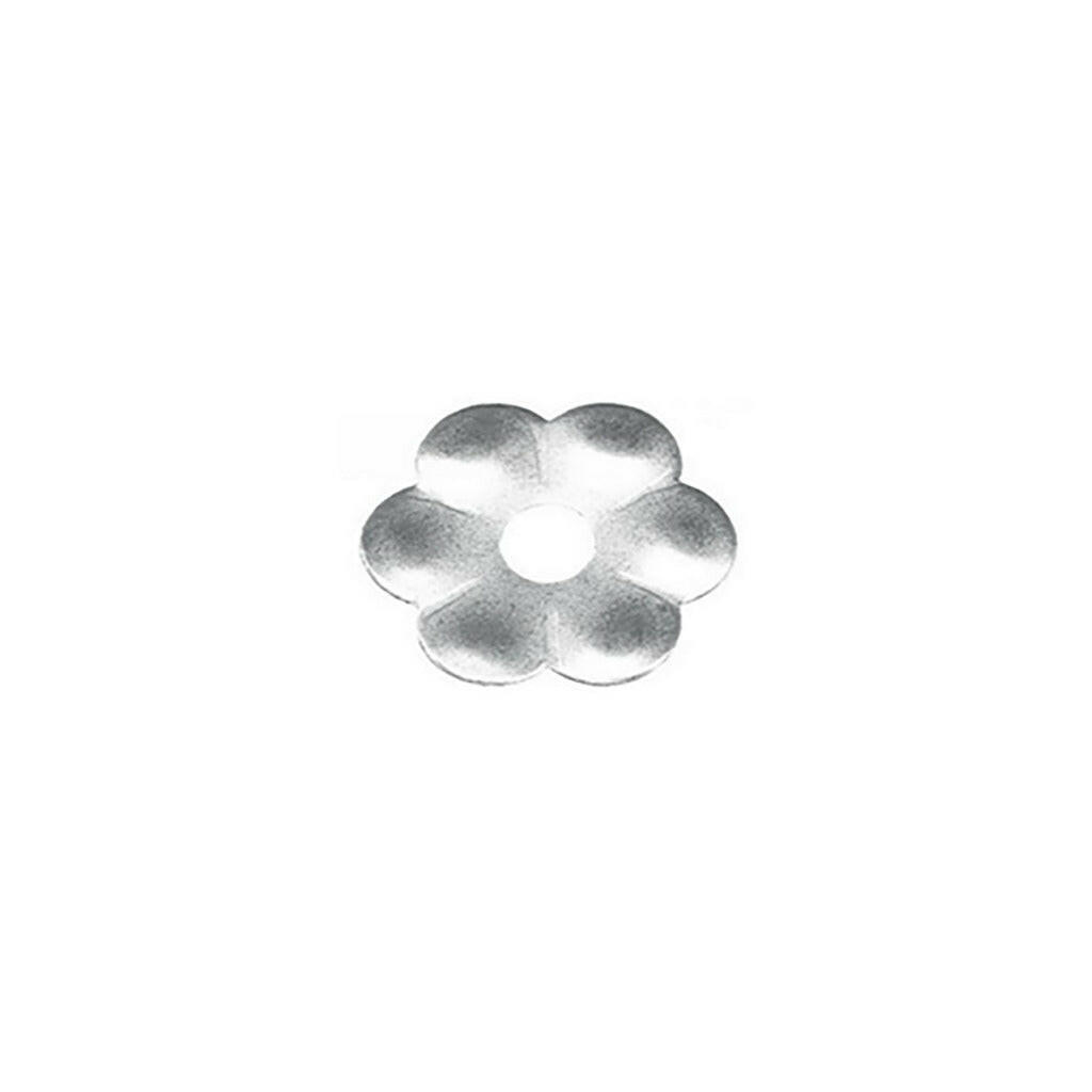 Zierscheibe Form A – rund – Stahl, silber verzinkt