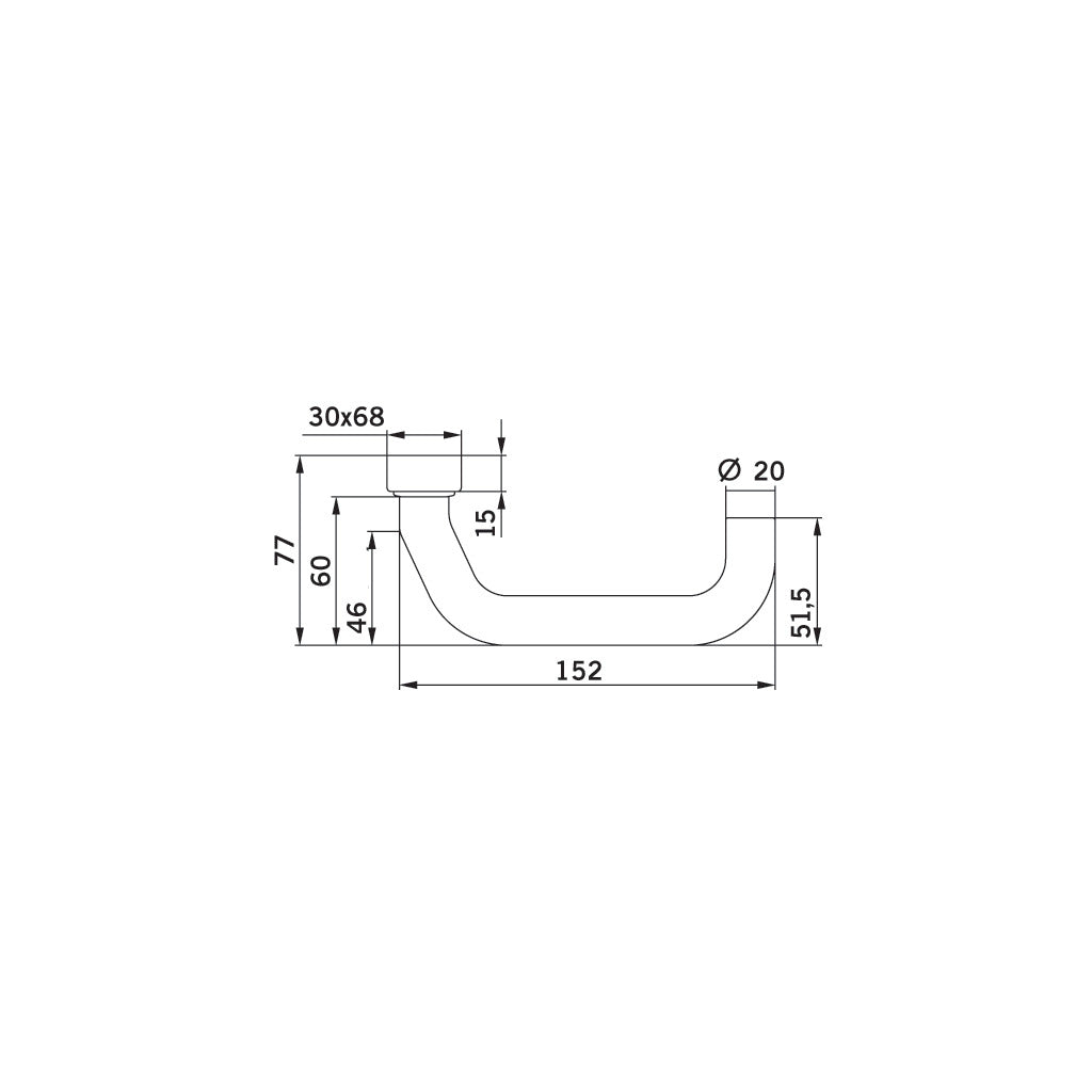 Türdrückerlochteil Plus 8100V.