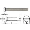 DIN 84/ISO 1207, Zylinderschrauben mit Schlitz, Niro A4