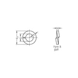 Federring Form B Edelstahl A4