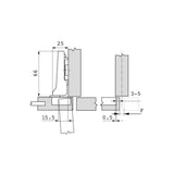 CLIP top Scharnier 94°, Minischarnier