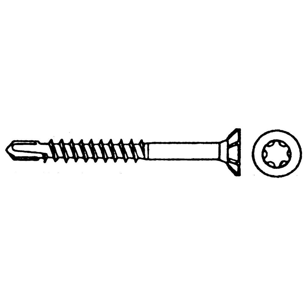 Sparibo SPS, Senkkopfschrauben TG BSP (TX, gelb).