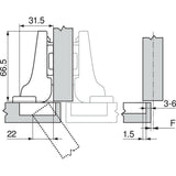 CLIP top Scharnier 120°