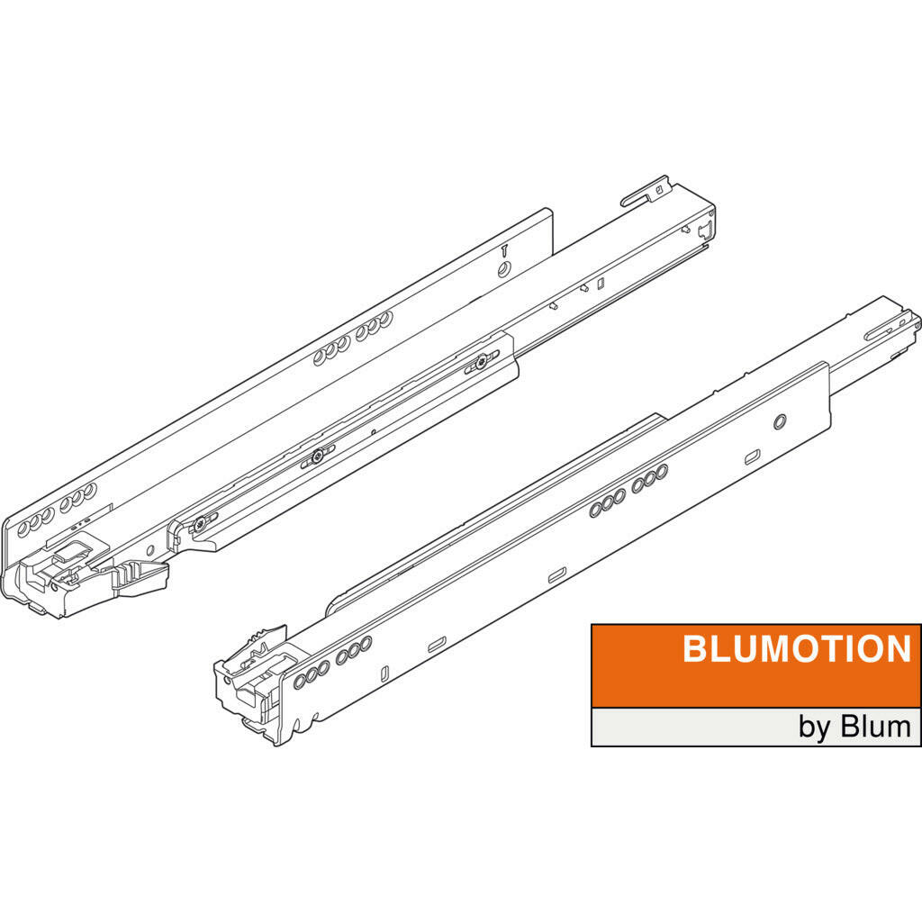 LEGRABOX Korpusschiene mit integrierter Blumotion