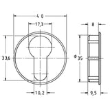 Zylinderrosette ASS 7421