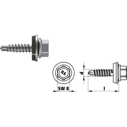 Bohrschraube RP-r-3H