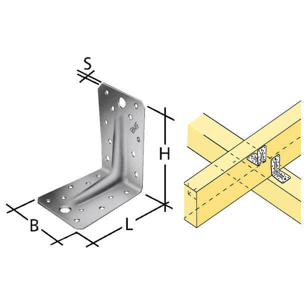 SIMPSON Winkelverbinder mit Rippe ABR.